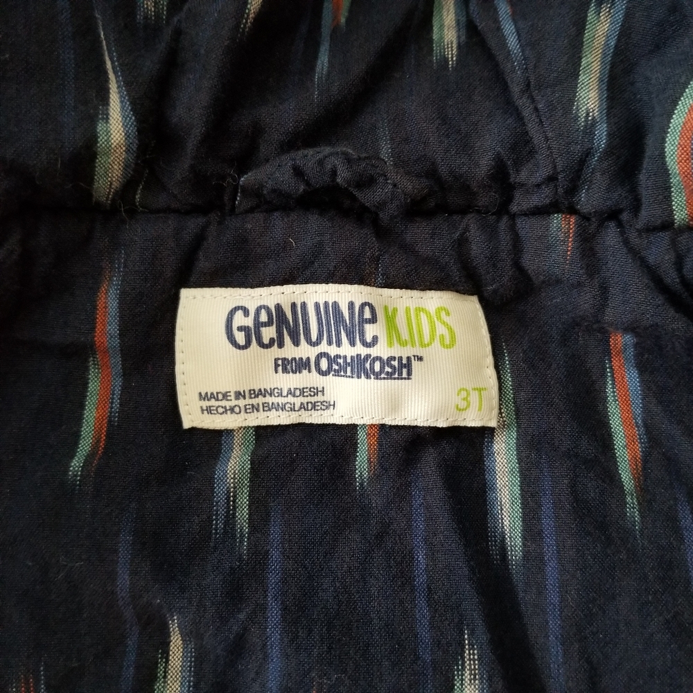 3T Navy Corderoy Coat - Picture 3 of 4